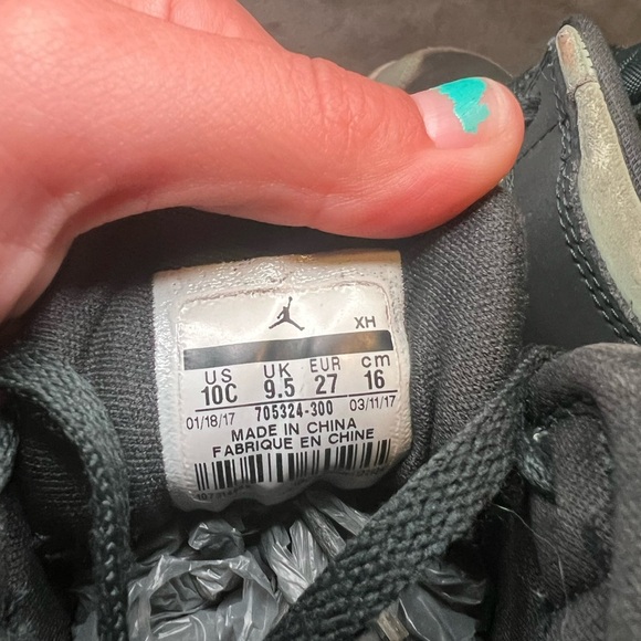 Nike Air Jordan 1 Retro High GG Mint Foam Green Gold Size 10C - Picture 5 of 6